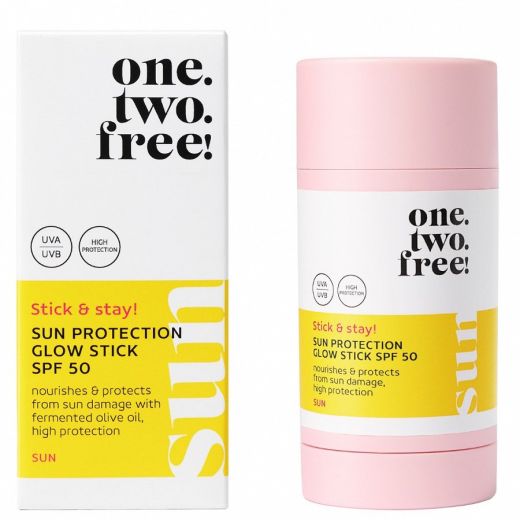 KanONE.TWO.FREE! Sun Protection Glow Stick SPF50dke rikkalikult päiesekaitset vajavatele nahapiirkon