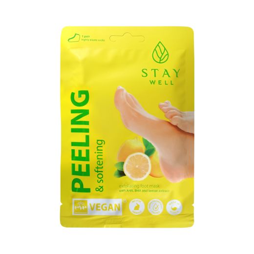 STAY WELL Peeling & Softening Foot Mask Lemon