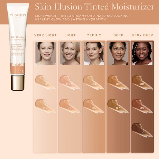 CLARINS Skin Illusion Tinted Moisturizer SPF25