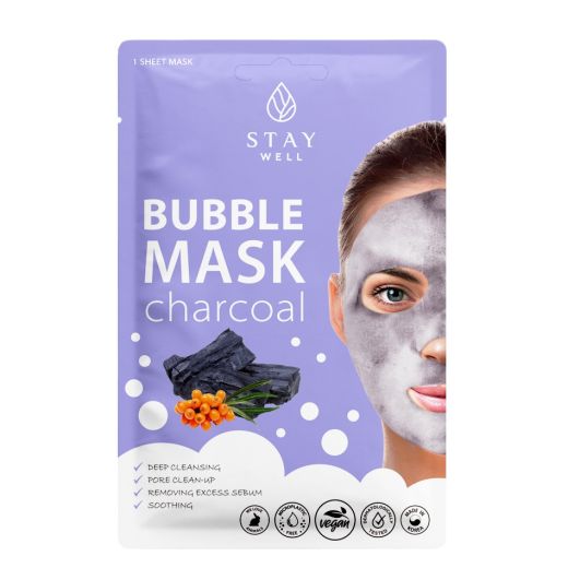 STAY WELL Deep Cleansing Bubble Mask – Charcoal