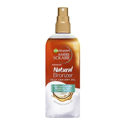 Garnier Ambre Solaire Natural Bronzer Self Tan Dry Oil  (Paštonējošā sausā eļļa-sprejs)