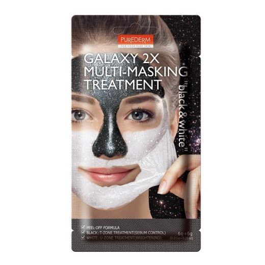 PUREDERM Galaxy 2x Multi-Masking Treatment Black & White