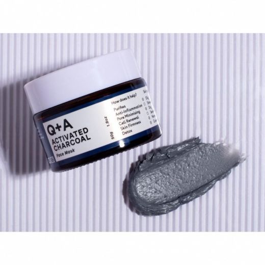 Q+A Activated Charcoal Detox Face Mask