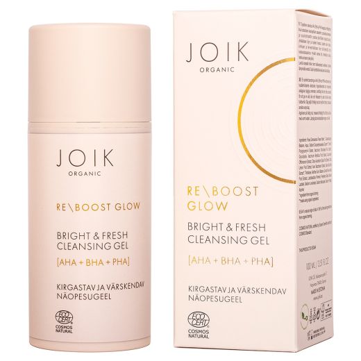 JOIK ORGANIC Re-Boost Glow AHA+BHA+PHA Bright & Fresh Cleansing Gel