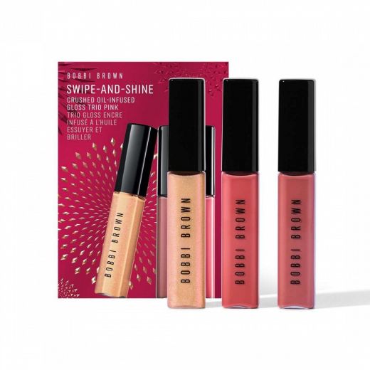 BOBBI BROWN Swipe-And-Shine Crushed Oil-Infused Gloss Trio