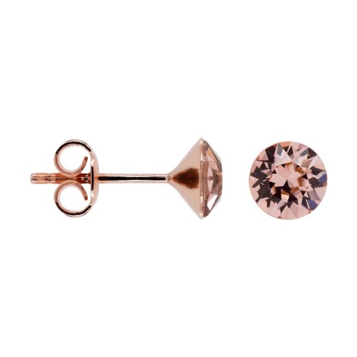 Marmara Sterling Stud Earrings Vintage Rose