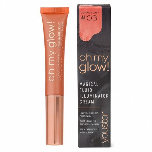 YOUSTAR  Oh My Glow! Illuminator Cream Coral Blush