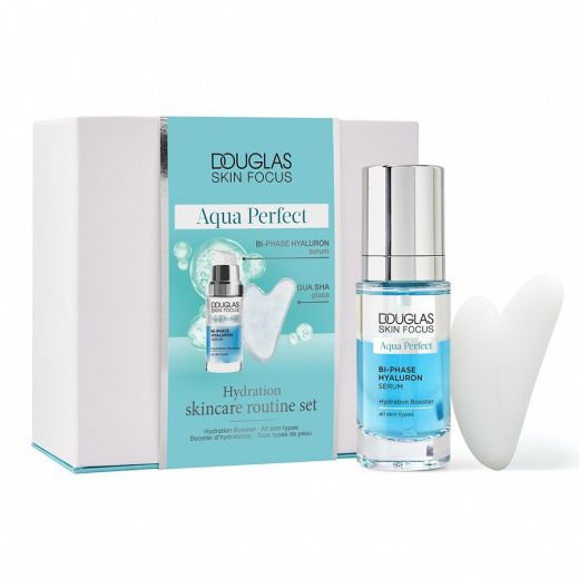 DOUGLAS COLLECTION  SKIN FOCUS - Aqua Perfect - Hydration Skincare Routine 