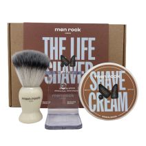 MEN ROCK The Life Shaver Sandalwood Essential Shaving Kit 