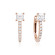 Marmara Sterling 925 Silver Earrings Rose Gold