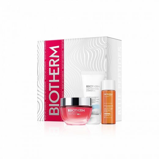 BIOTHERM Skincare Gift Set With Blue Peptides Uplift Cream SPF 30 