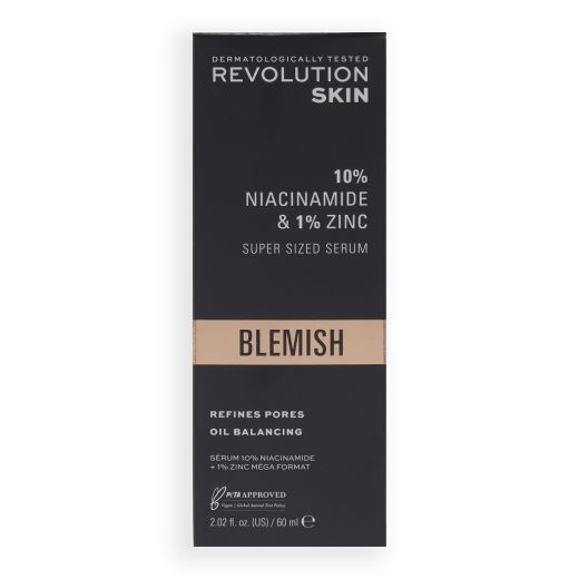 REVOLUTION SKINCARE 10% Niacinamide + 1% Zinc Blemish & Pore Refining Serum Super Sized