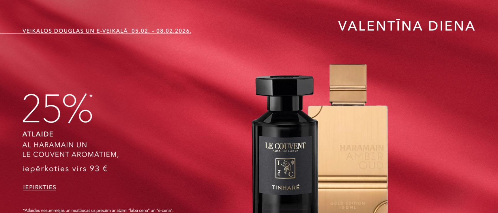 25%* Atlaide Le Couvent un  Al Haramain, Iepērkoties Virs 93 Eur