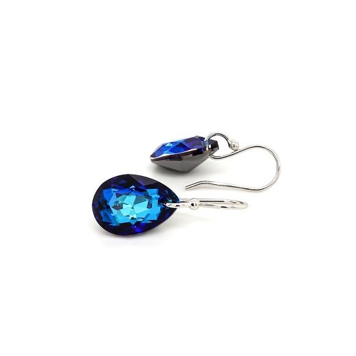 Marmara Sterling Bermuda Blue Drop Earrings  (Sudraba auskari ar kristāliem)