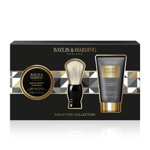 Baylis & Harding Signature Men's Black Pepper & Ginseng Shaving Set