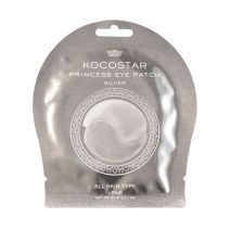 Kocostar Princess Eye Patch Silver 1 Pair  (Izlīdzinoša un mitrinoša hidrogēla maska acu zonai)