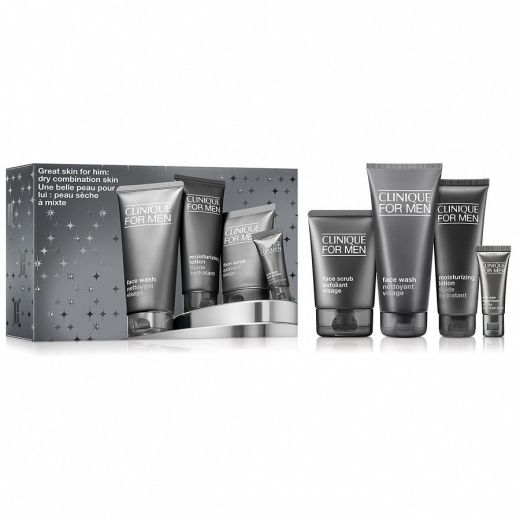 CLINIQUE Great For Him: Clinique For Men Set For Dry Combination Skin 